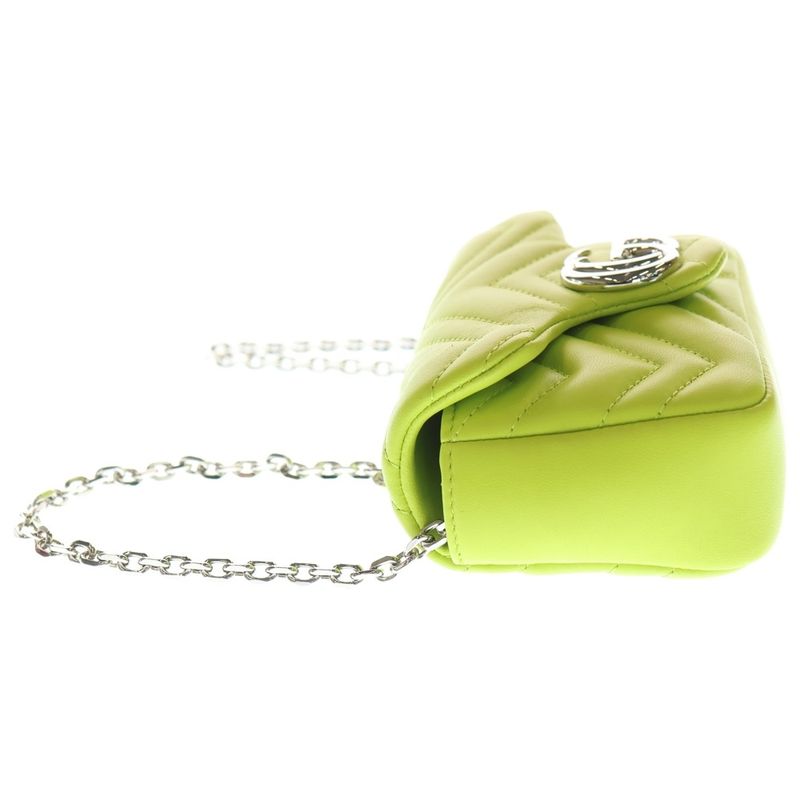 Gucci GG Marmont Quilting Chain Mini Bag Quilted