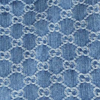 Gucci GG Jacquard Denim Skirt Indigo