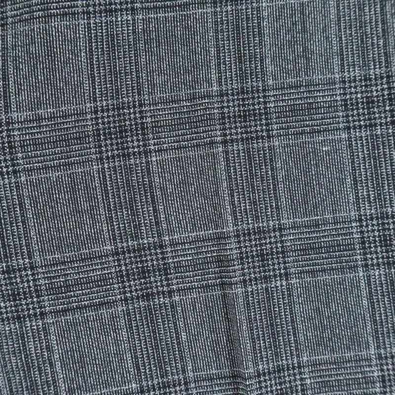 Celine Jaggy Check Wool Slack Pants Gray