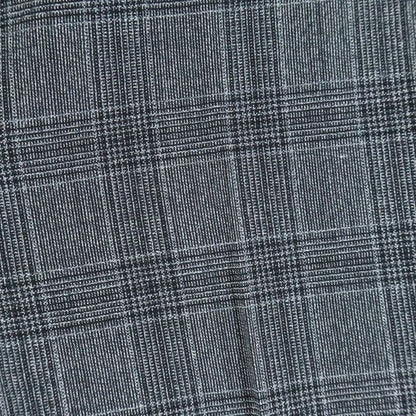 Celine Jaggy Check Wool Slack Pants Gray