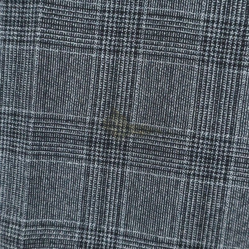Celine Jaggy Check Wool Slack Pants Gray