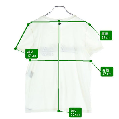 Chanel Front Logo Print Crew Neck Short Sleeve T-Shirt White