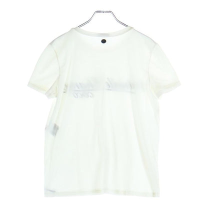 Chanel Front Logo Print Crew Neck Short Sleeve T-Shirt White