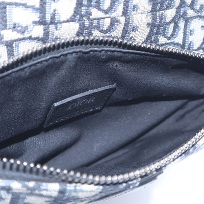 Dior Oblique Saddle Belt Bag Navy Leather