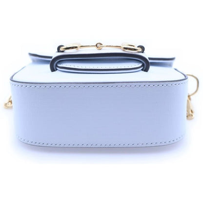 Gucci Horsebit Super Mini Leather Chain Shoulder Bag Blue
