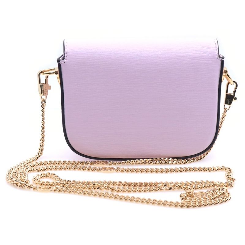 Gucci Horsebit Super Mini Leather Chain Shoulder Bag Pink