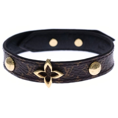 Louis Vuitton Bracelet Blooming Leather Brown