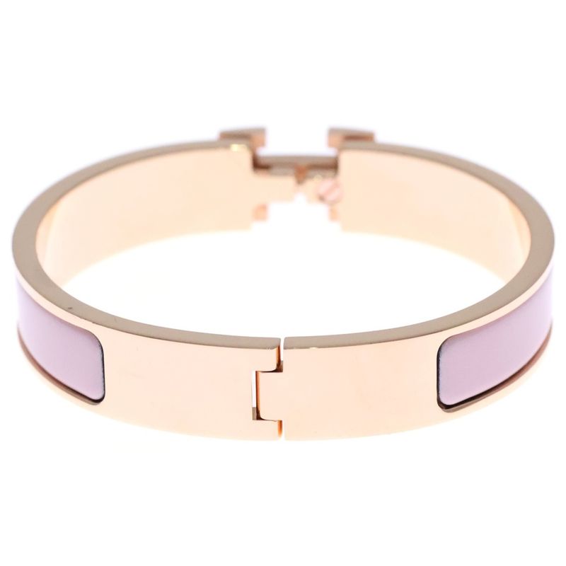 Hermes Clic Clac Hbangle Bracelet Pink Gold