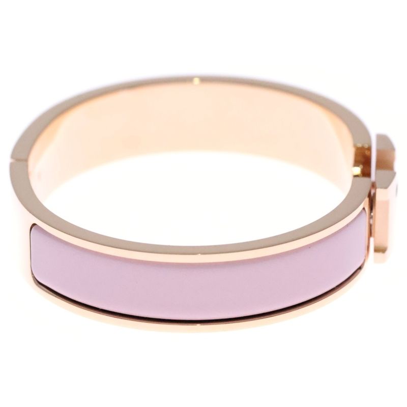 Hermes Clic Clac Hbangle Bracelet Pink Gold