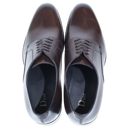 Dior Plain Toe Leather Shoes Brown