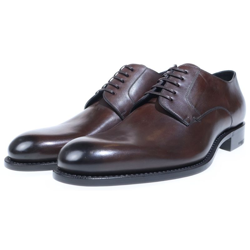 Dior Plain Toe Leather Shoes Brown
