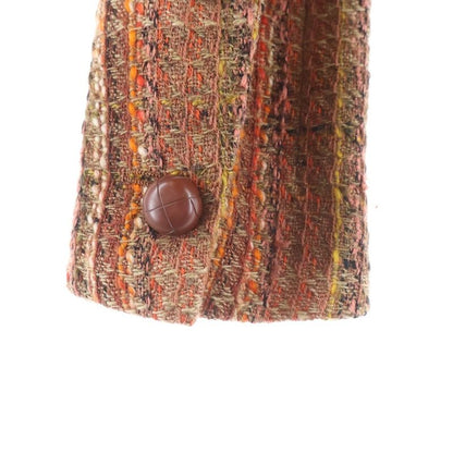 Chanel Creations Tweed Button Jacket Brown