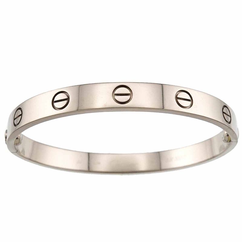 Cartier Love Bracelet 16 18K WG White Gold 750 Bangle