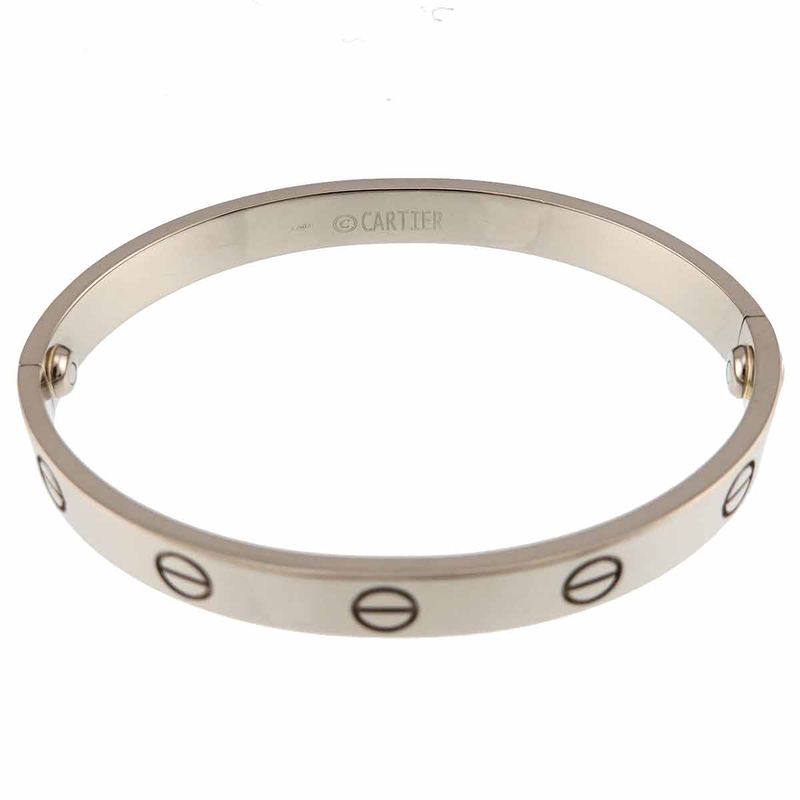 Cartier Love Bracelet 16 18K WG White Gold 750 Bangle