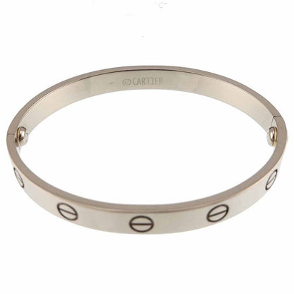 Cartier Love Bracelet 16 18K WG White Gold 750 Bangle