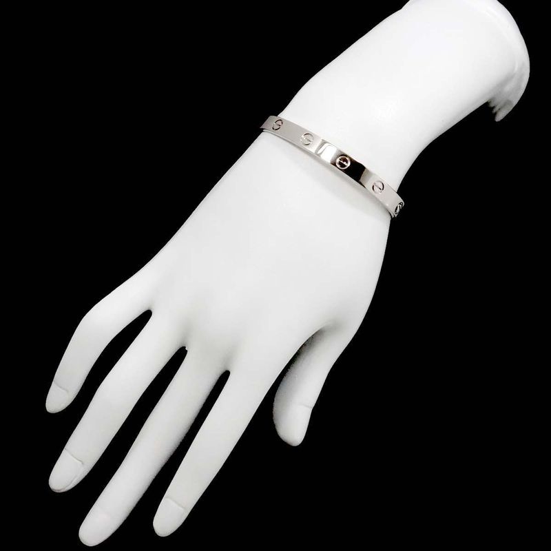 Cartier Love Bracelet 16 18K WG White Gold 750 Bangle