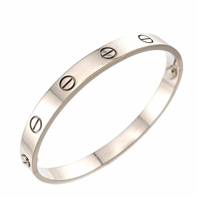 Cartier Love Bracelet 16 18K WG White Gold 750 Bangle