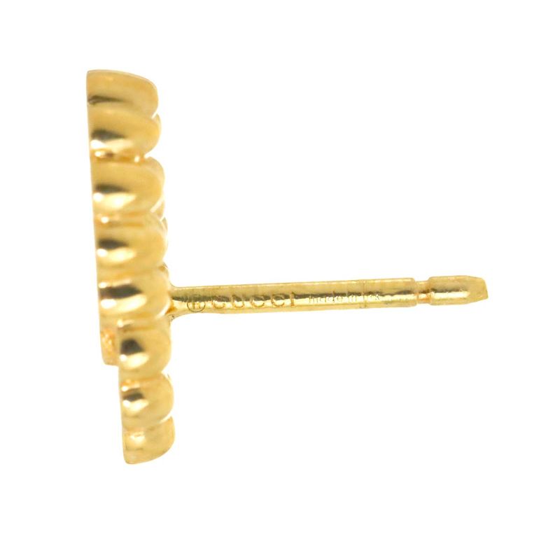 Gucci GG Running Logo Baby Pearl Earrings 18K YG Yellow Gold