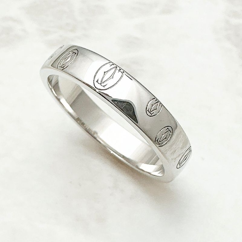 Cartier Happy Birthday White Gold Ring 58