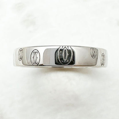Cartier Happy Birthday White Gold Ring 58