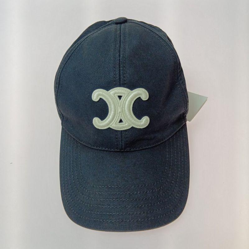 Celine Triomphe Baseball Cap Black