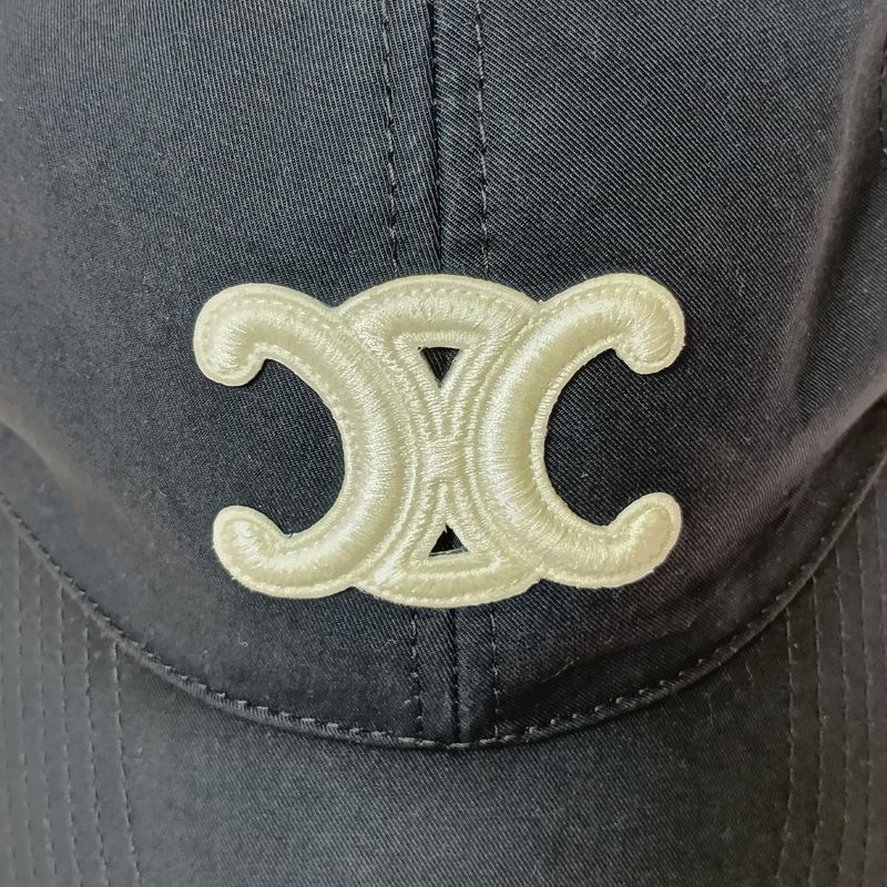 Celine Triomphe Baseball Cap Black