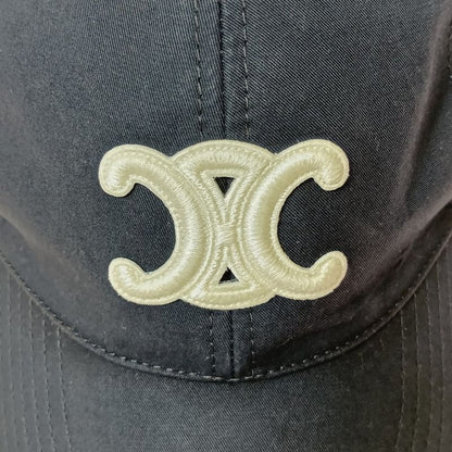 Celine Triomphe Baseball Cap Black
