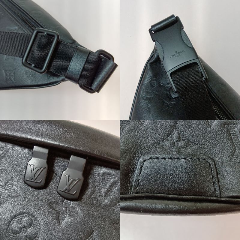 Louis Vuitton Monogram Shadow Discovery Bum Bag PM Black Nfc