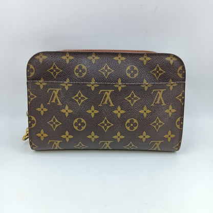 Louis Vuitton Monogram Orcee Second Bag Brown Pocket Sticky