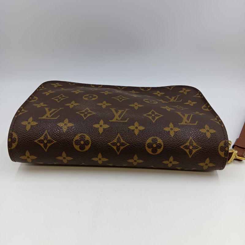Louis Vuitton Monogram Orcee Second Bag Brown Pocket Sticky