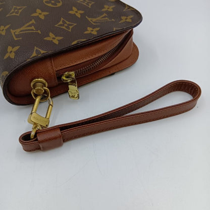 Louis Vuitton Monogram Orcee Second Bag Brown Pocket Sticky