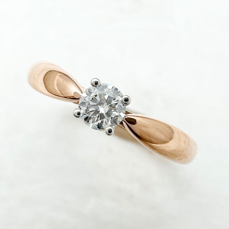 Tiffany & Co. Harmony Diamond Pink Gold Platinum Ring