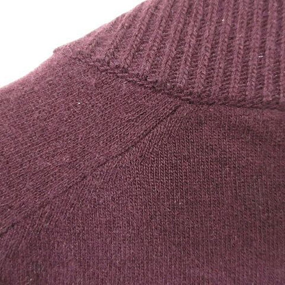 Prada Knit Sweater Long Sleeve Half Zip High Neck Elbow Patch