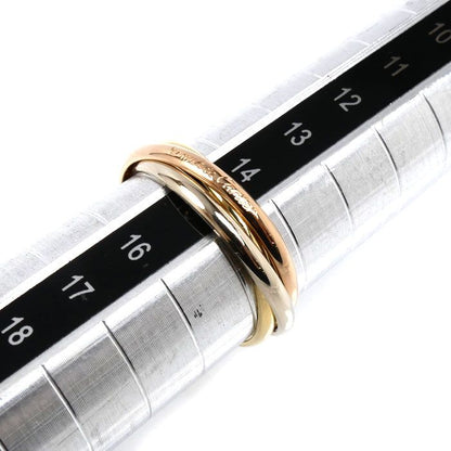 Cartier 18K Yellow Gold PG WG Trinity les Must de Cartier Ring 55