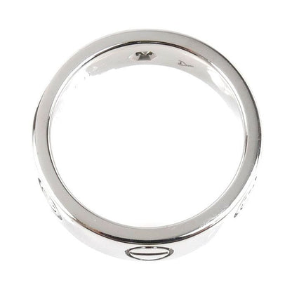 Cartier 18K White Gold Love Ring Half Diamond