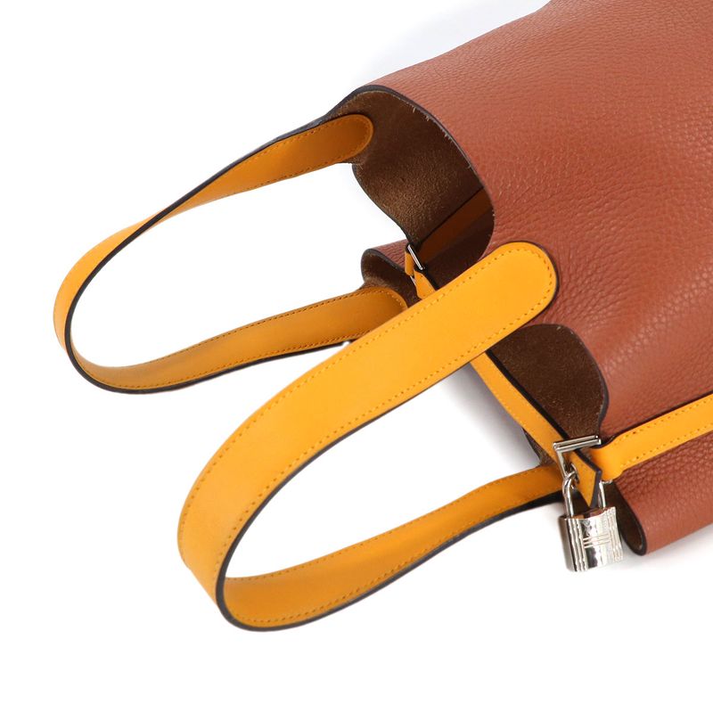 Hermes Picotin Lock Touch MM Hand Bag Taurillon Clemence Swift Cuibre Joanne