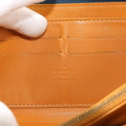 Louis Vuitton Monogram Denim Zippy Wallet Zip Around Canvas