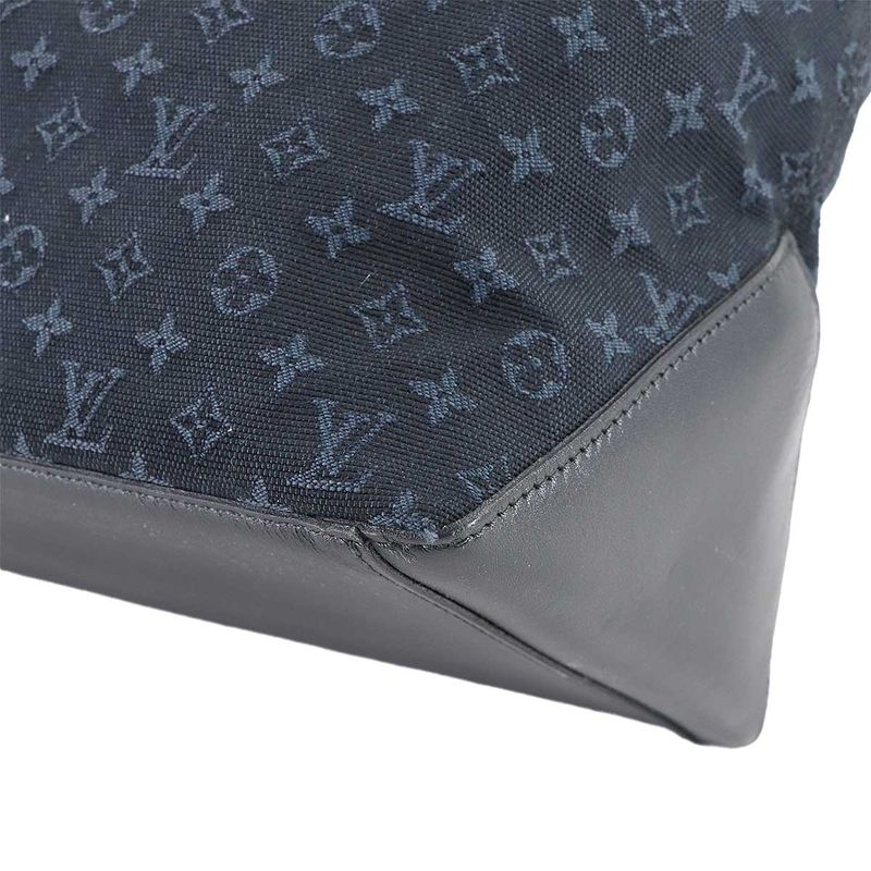 Louis Vuitton Monogram Mini Cabas Mezzo Personal Tote Blue Gold