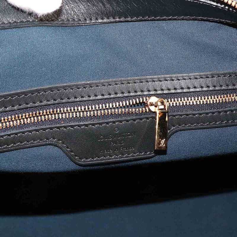 Louis Vuitton Monogram Mini Cabas Mezzo Personal Tote Blue Gold