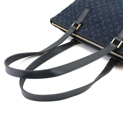 Louis Vuitton Monogram Mini Cabas Mezzo Personal Tote Blue Gold