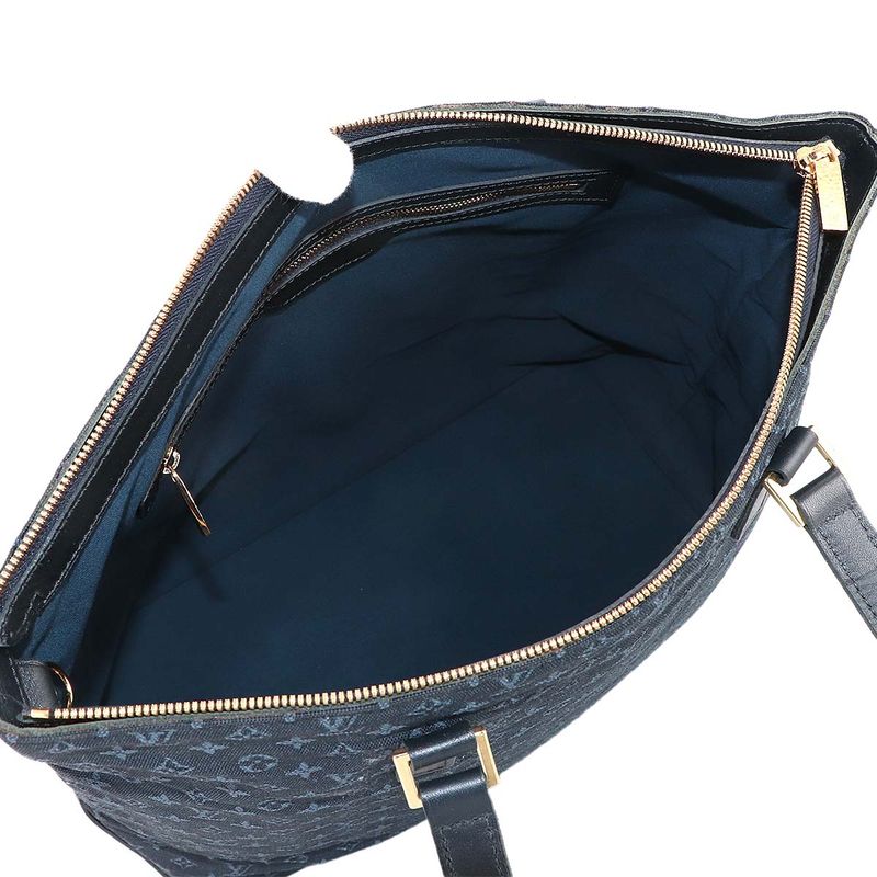 Louis Vuitton Monogram Mini Cabas Mezzo Personal Tote Blue Gold