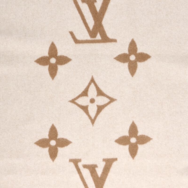 Louis Vuitton Reykjavik Gradient Cashmere Scarf Brown Beige
