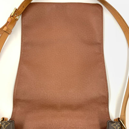 Louis Vuitton Monogram Musette Shoulder Bag Brown