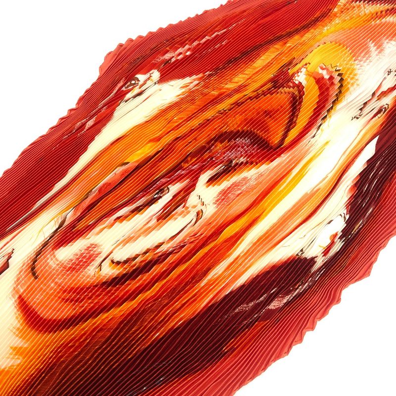 Hermes Scarf Smiles in Third Millenary Silk Orange