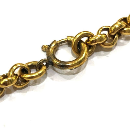 Celine Bracelet Montaigne Logo Charm Metal Gold