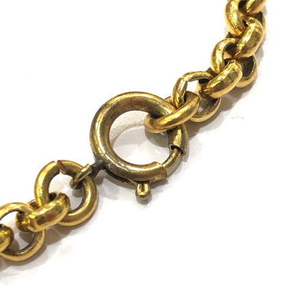 Celine Bracelet Montaigne Logo Charm Metal Gold