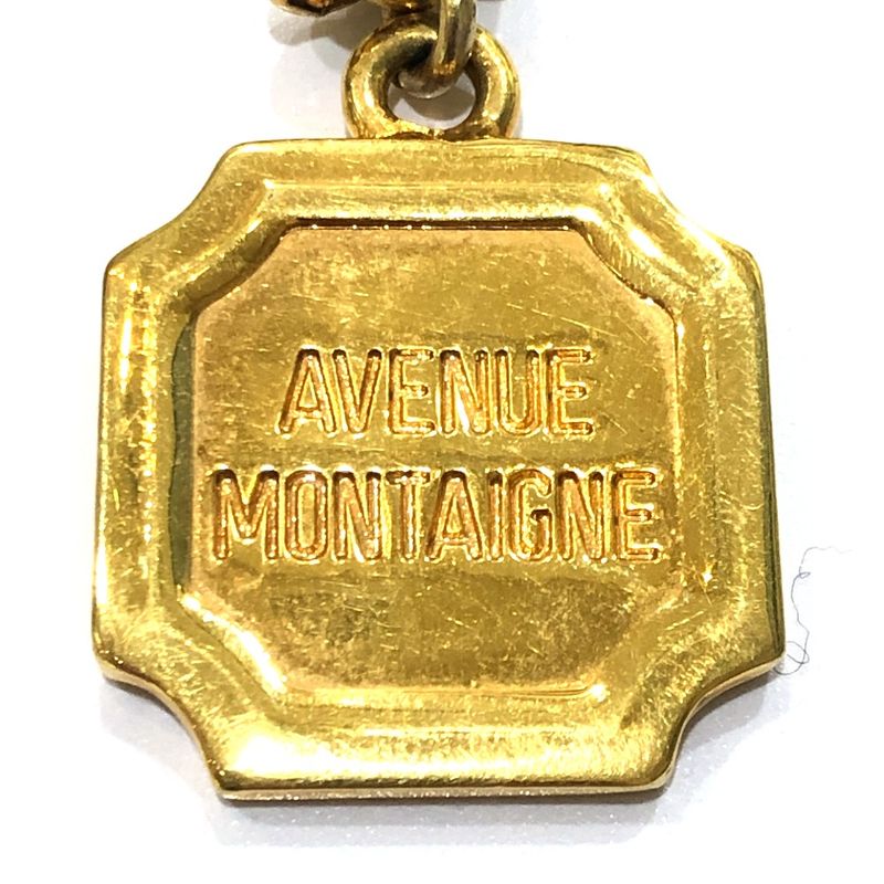 Celine Bracelet Montaigne Logo Charm Metal Gold