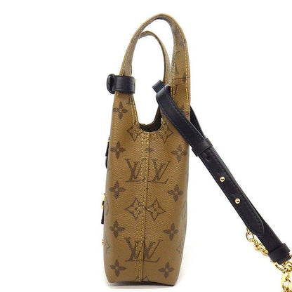 Louis Vuitton Shoulder Bag Atlantis BB Monogram Reverse Canvas Black