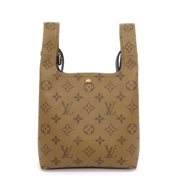 Louis Vuitton Shoulder Bag Atlantis BB Monogram Reverse Canvas Black