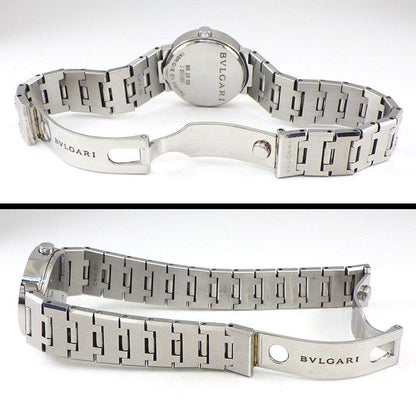 Bvlgari Watch White Dial Date SS Quartz Analog